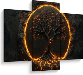 Obraz – Strom života v láve II. (90x60 cm)