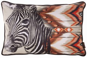 DEKORAČNÝ VANKÚŠ ZEBRA 45X30 VIACFAREBNÁ