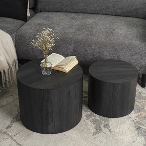 Set 2 ks konferenčných stolíkov Liloo (čierna) . Akcia -21%. Vlastná spoľahlivá doprava až k Vám domov. 1129183