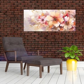Obraz - Kvety (120x50 cm)