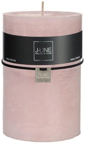 Ružová nevonná sviečka valec X XL -o 10 * 15 cm / 120H