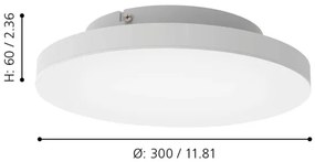 Eglo 900054 - LED RGBW Stmievateľné stropné svietidlo TURCONA-Z LED/15,7W/230V