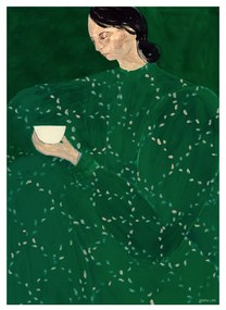 The Poster Club Plagát Coffee Alone At Place De Clichy by Sofia Lind 50x70 cm