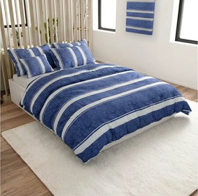 Krepové obliečky z Renforcé bavlny BLUE LINE modré Rozmer obliečky: 70 x 90 cm | 140 x 200 cm