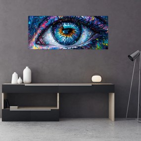 Obraz - Maľba oka (120x50 cm)