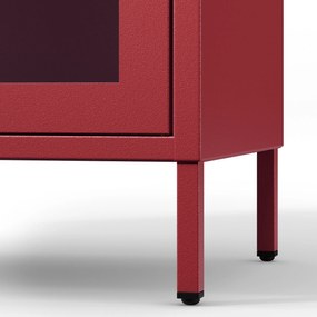 Vitrína LUIGI, 500 x 1800 x 350 mm, Modern: červená