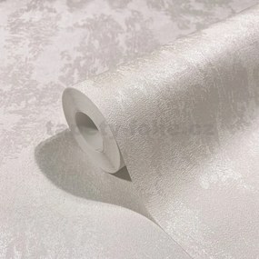 Vliesové tapety na stenu City Glow 34272, rozmer 10,05 m x 0,53 m, benátsky štuk biela, A.S.Création