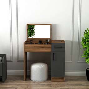 Kozmetický stolík Inci Light Walnut