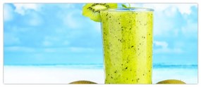 Obraz - kiwi smoothie (120x50 cm)