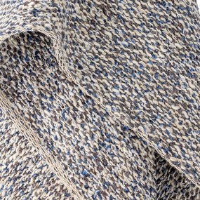 Sivomodrá deka s prímesou ľanu 130x160 cm Ocean – Bloomingville