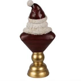 Vianočná dekorácia busta Santa - 19*15*40 cm