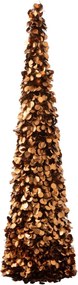 Veľký bronzový lesklý vianočný strom Sparkling L – 24*24*132 cm