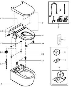GROHE 36507SH0 - Sprchové WC SENSIA 600 × 387 × 403 mm keramika/biela