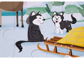 Puzzle dotykové Život na ľade - s textúrou 20 dielov