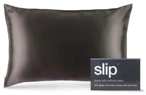 Hodvábna obliečka na vankúš 51x76 cm Charcoal – slip