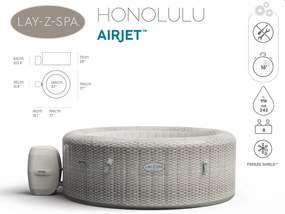 Bestway Bestway jacuzzi Lay-Z-Spa Honolulu 4-6 osôb 60019