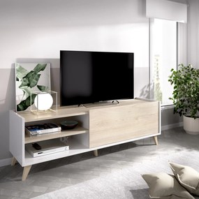 Dizajnový televízny stolík Ness white
