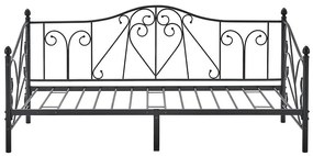 Posteľ Steve 90x200 čierna