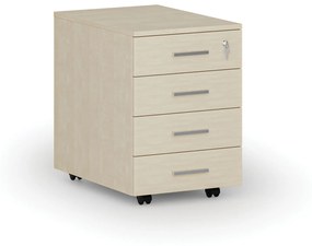 Kancelársky mobilný kontajner PRIMO WOOD, 4 zásuvky, breza