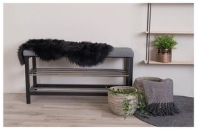 Čierna syntetická kožušina 50x85 cm – House Nordic