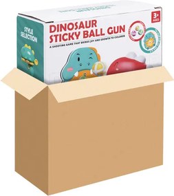 ISO Trade Arkádová hračka Strieľačka dinosaurov – pištoľ, terč, loptičky a štít