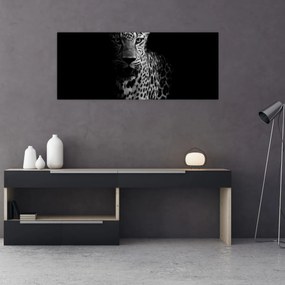 Obraz - Portrét leoparda (120x50 cm)