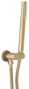 Rea Lungo, podomietková termostatická sprchová sada + BOX, zlatá lesklá, REA-P8550