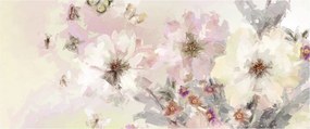 Obraz - Kvety, maľba (120x50 cm)