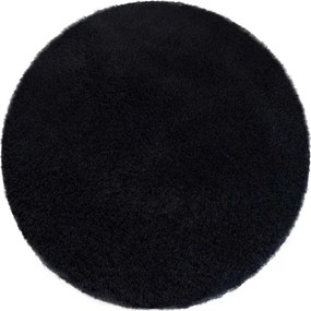 Protišmykový koberec ALPACA čierny kruh
