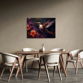 Sklenený obraz - Kolibrík (70x50 cm)