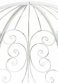 Oblúk na ruže Rosie s lavičkami - Biela antik