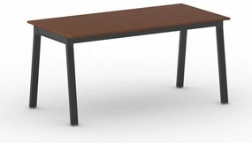 Rokovací kancelársky stôl PRIMO BASIC, 160x80 cm, čierna podnož, čerešňa