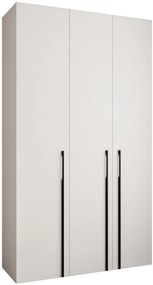 Šatníková skriňa 140 cm Carmela 40-3 (biela + čierna). Akcia -21%. Vlastná spoľahlivá doprava až k Vám domov. 1126605