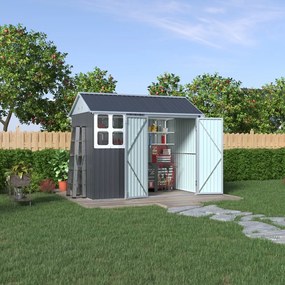 Záhradný domček BestBerg ZCH-4AB / 4,5 m² / 259 x 172 x 222 cm / sivá/biela