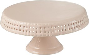 Ružový keramický podnos na nohe Hella Pastel Pink M - Ø 25*12cm