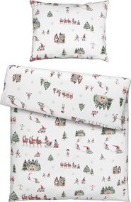 XXXLutz POSTEĽNÁ BIELIZEŇ, flanel, zelená, viacfarebná, červená, biela, 140/200 cm Esposa - Obliečky & plachty - 005082016101