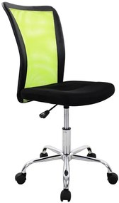 Kancelárska stolička Spirit, čierna/limetkovo zelená