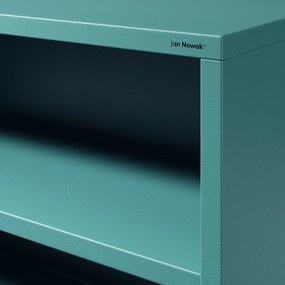 Nízky policový regál LUCA, 1000 x 900 x 350 mm, Modern: morská farba