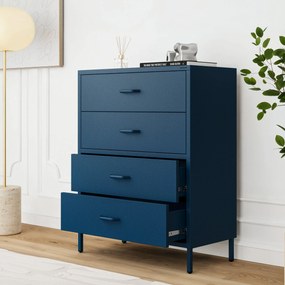 Komoda CARLA, 800 x 1015 x 400 mm, Modern: tmavomodrá farba