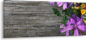 Obraz - lúčne kvety (120x50 cm)