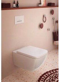 Villeroy & Boch 92216168 - Splachovacie tlačidlo VICONNECT biela/lesklý chróm