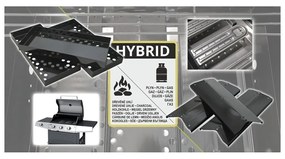 Cattara Gril HYBRID CORE plyn/drevené uhlie, 126 x 114 x 55 cm