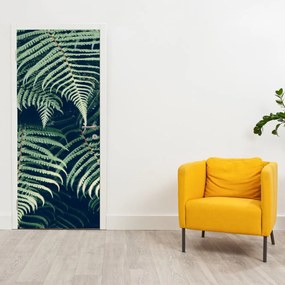 Fototapeta na dvere - Listy papradí (95x205cm)