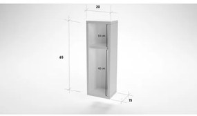 Nočný stolík TURRA 65x20 cm biela