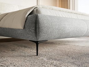 Manželská posteľ 140 cm Octave 140B (s roštom) (sivá + čierna). Vlastná spoľahlivá doprava až k Vám domov. 1099962