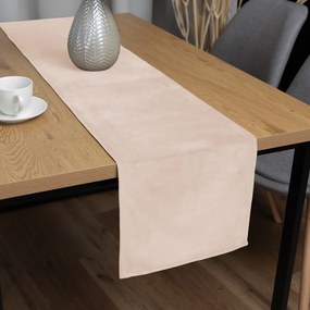 Biante Zamatový behúň na stôl Velvet Prémium SVP-020 Béžový 45x120 cm