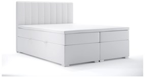 Kontinentálna posteľ 180 cm Ranaly (biela ekokoža) (s úložným priestorom). Vlastná spoľahlivá doprava až k Vám domov. 1044309