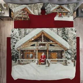 Gipetex Natural Dream 3D talianská obliečka 100% bavlna Santa - 140x200 / 70x90 cm