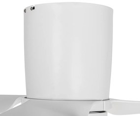 Stropný ventilátor biely 123 cm vrátane LED stmievateľný s diaľkovým ovládaním - Patty