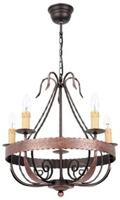 Luster na reťazi LOARA 5xE14/60W/230V